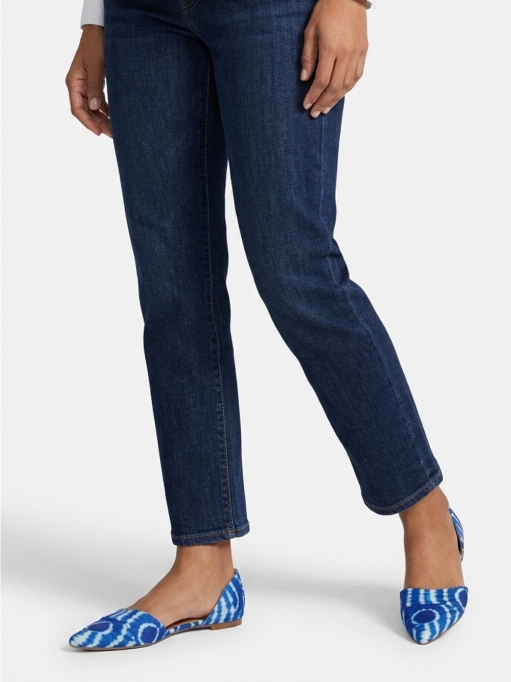 J. Crew Woman’s Blue and White Tye-Dye Flats